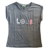 Love Sleeveless Women T-Shirt Grey - www.thecottonhill.com