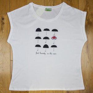 Umbrellas Sleeveless Women T-Shirt - www.thecottonhill.com