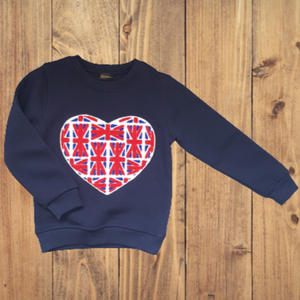 Heart Kids Sweatshirt - www.thecottonhill.com